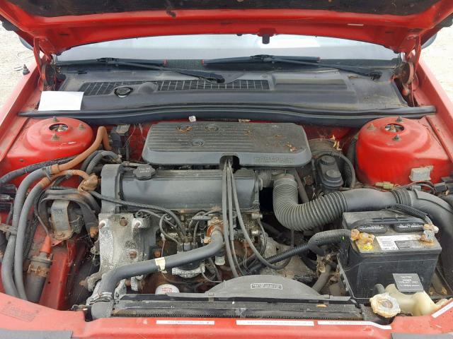 1C3XJ45K3LG487160 - 1990 CHRYSLER LEBARON RED photo 7