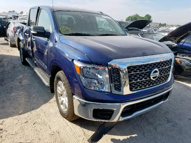 1N6AA1EK7JN531361 - 2018 NISSAN TITAN S BLUE photo 1