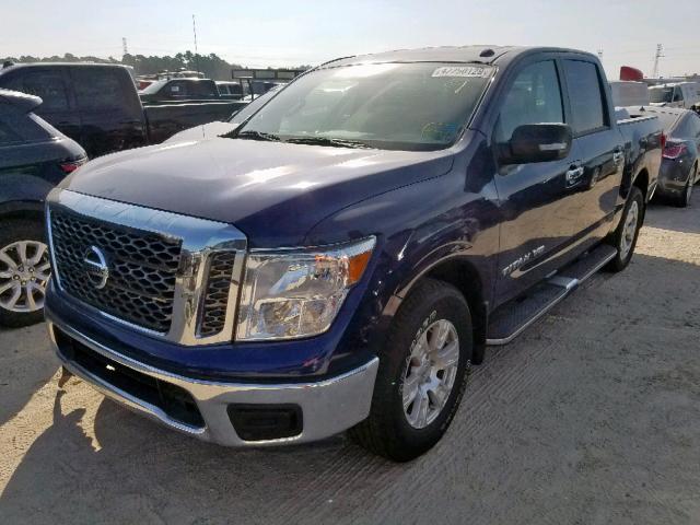 1N6AA1EK7JN531361 - 2018 NISSAN TITAN S BLUE photo 2