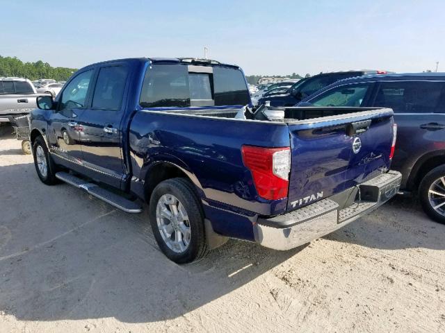 1N6AA1EK7JN531361 - 2018 NISSAN TITAN S BLUE photo 3