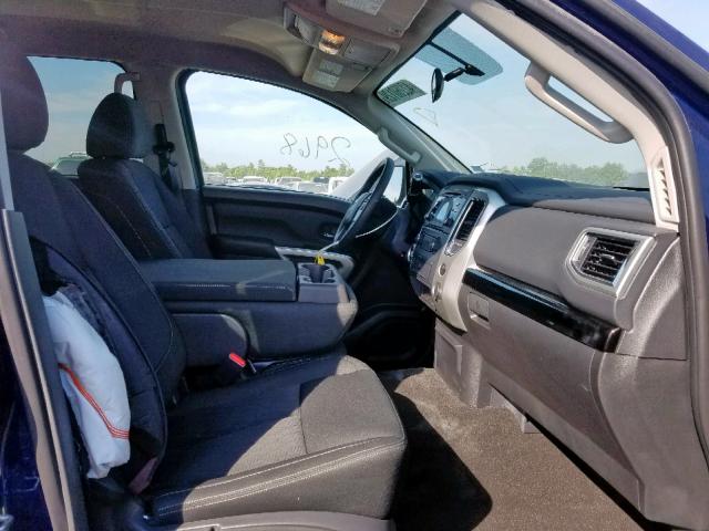 1N6AA1EK7JN531361 - 2018 NISSAN TITAN S BLUE photo 5