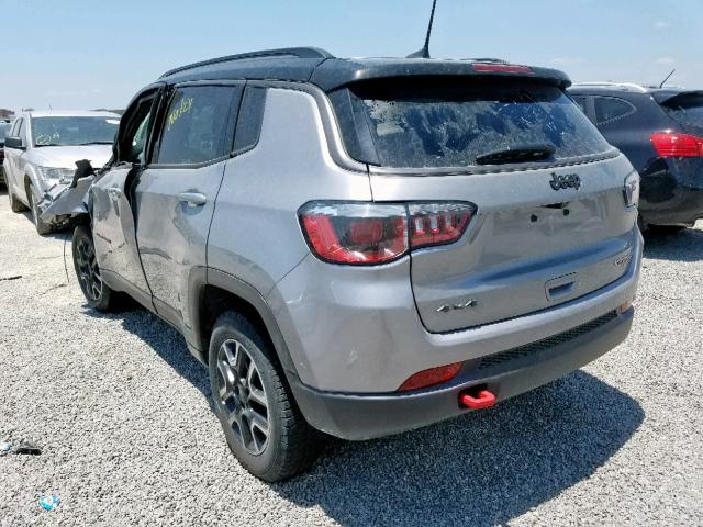 3C4NJDDBXKT739839 - 2019 JEEP COMPASS TR GRAY photo 3