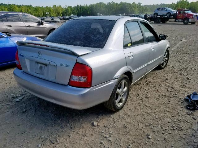 JM1BJ225710477956 - 2001 MAZDA PROTEGE LX SILVER photo 4