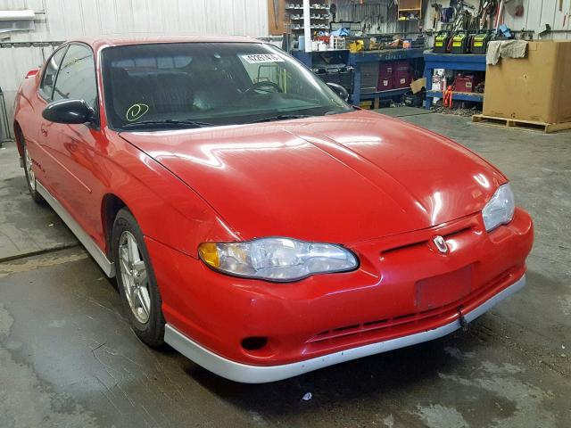 2G1WX15K519277670 - 2001 CHEVROLET MONTE CARL RED photo 1