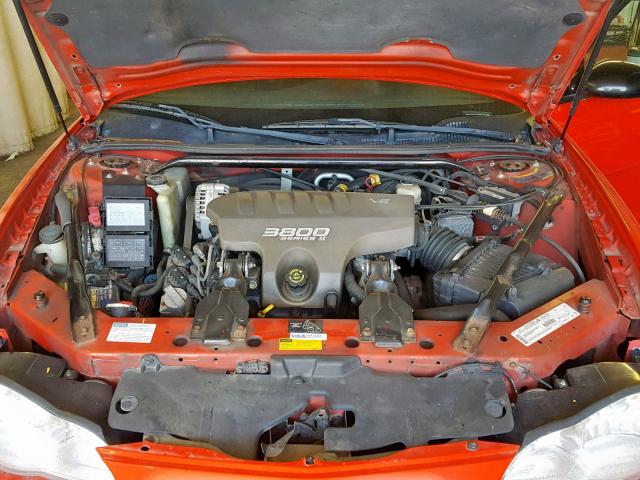 2G1WX15K519277670 - 2001 CHEVROLET MONTE CARL RED photo 7