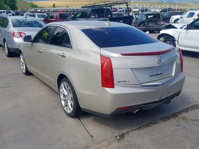 1G6AJ5S38D0134253 - 2013 CADILLAC ATS PERFOR GOLD photo 3