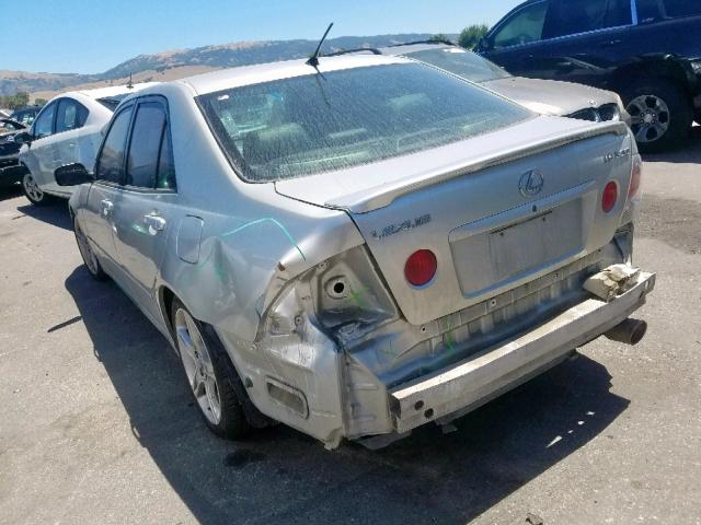 JTHBD182610018639 - 2001 LEXUS IS 300 SILVER photo 3