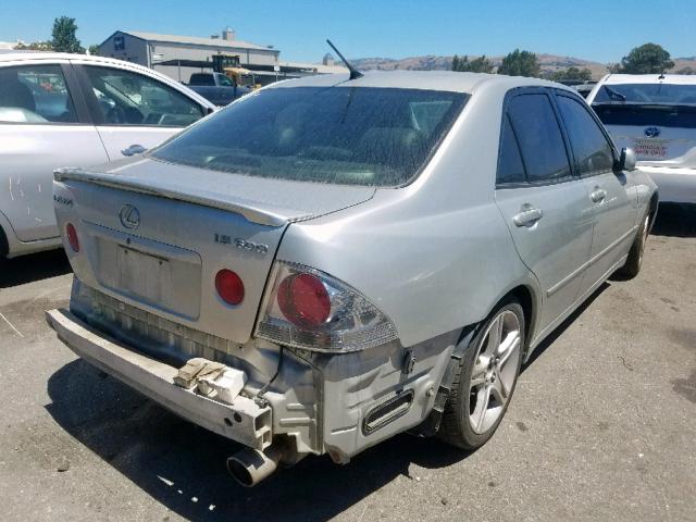 JTHBD182610018639 - 2001 LEXUS IS 300 SILVER photo 4