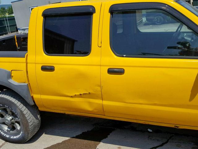 1N6ED27Y33C462893 - 2003 NISSAN FRONTIER C YELLOW photo 9