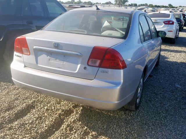 2HGES16201H615127 - 2001 HONDA CIVIC DX SILVER photo 4