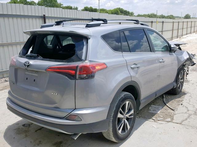 2T3WFREV8JW421236 - 2018 TOYOTA RAV4 ADVEN SILVER photo 4