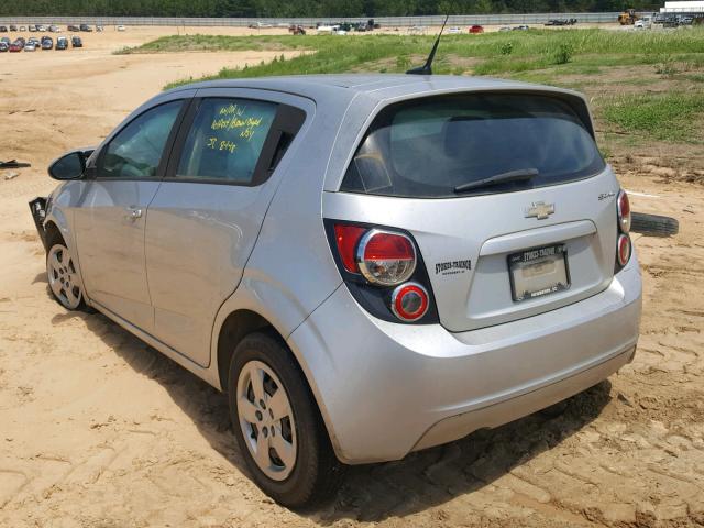 1G1JB6SH3D4166217 - 2013 CHEVROLET SONIC LS 银色 照片 3