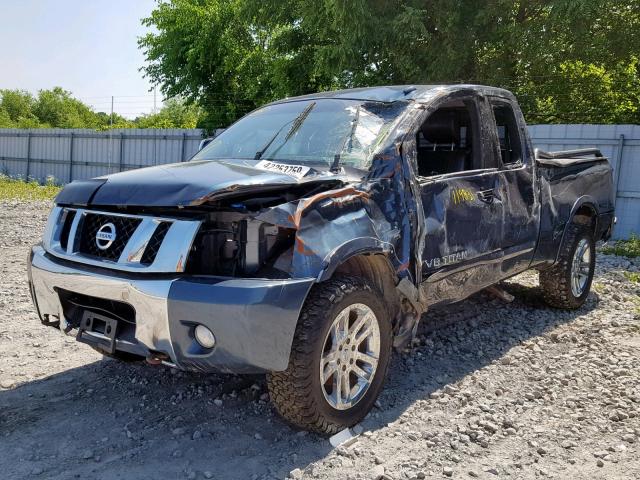 1N6AA0CC5DN306530 - 2013 NISSAN TITAN S BLUE photo 2