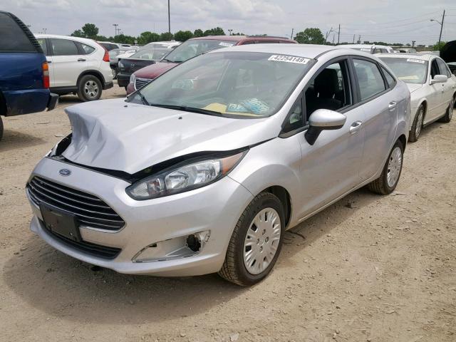 3FADP4AJXEM240064 - 2014 FORD FIESTA S SILVER photo 2