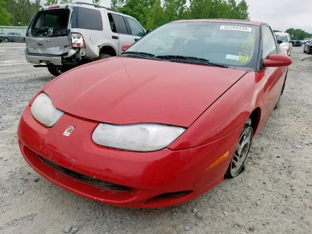 1G8ZY12741Z261249 - 2001 SATURN SC2 RED photo 2