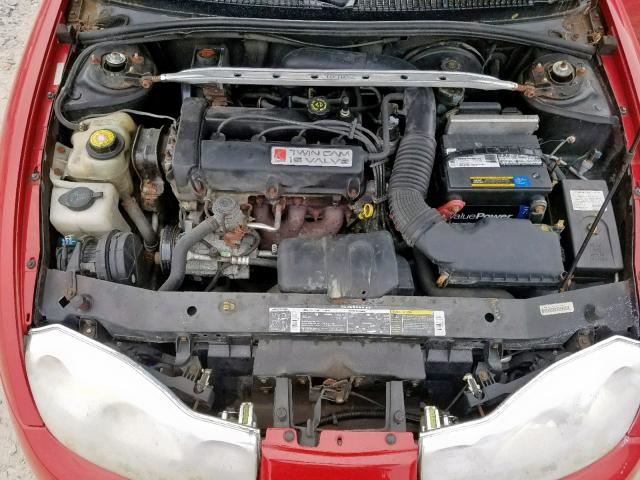 1G8ZY12741Z261249 - 2001 SATURN SC2 RED photo 7