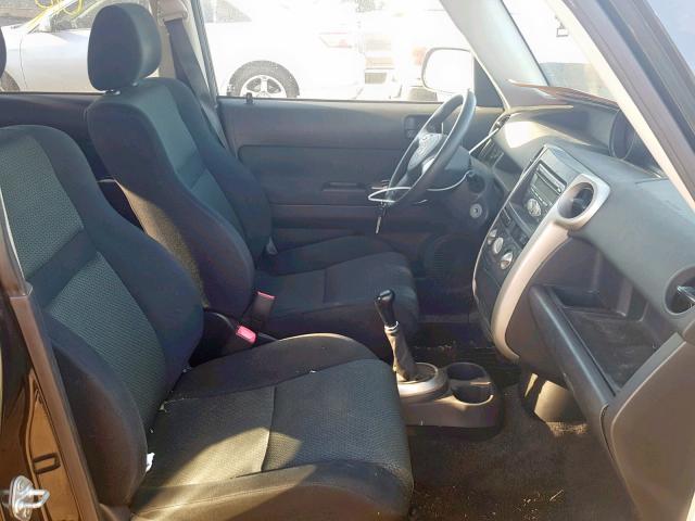 JTLKT334X64075438 - 2006 TOYOTA SCION XB BLACK photo 5