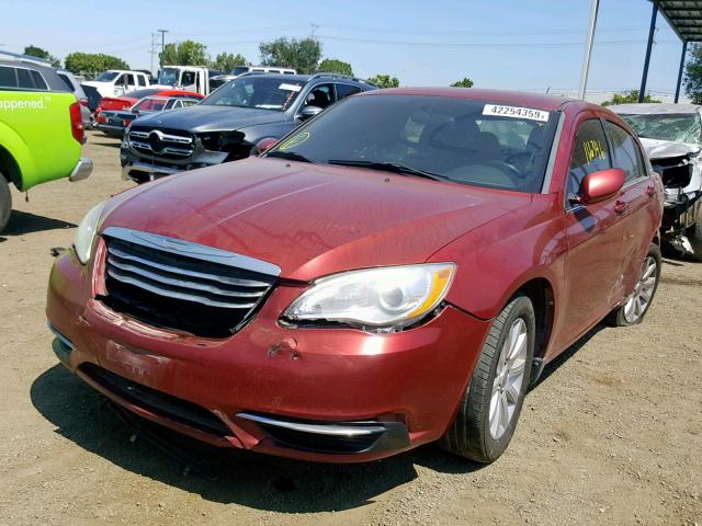 1C3CCBBG1DN608214 - 2013 CHRYSLER 200 TOURIN RED photo 2