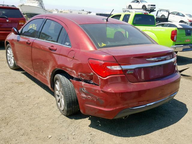 1C3CCBBG1DN608214 - 2013 CHRYSLER 200 TOURIN RED photo 3