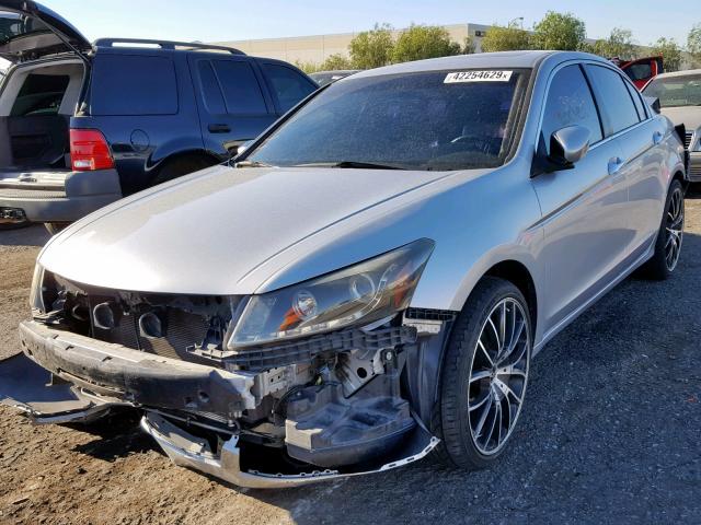 1HGCP36828A021480 - 2008 HONDA ACCORD EXL SILVER photo 2