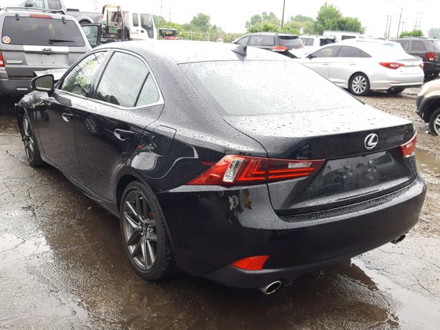 JTHCF1D20E5014776 - 2014 LEXUS IS 250 BLACK photo 3