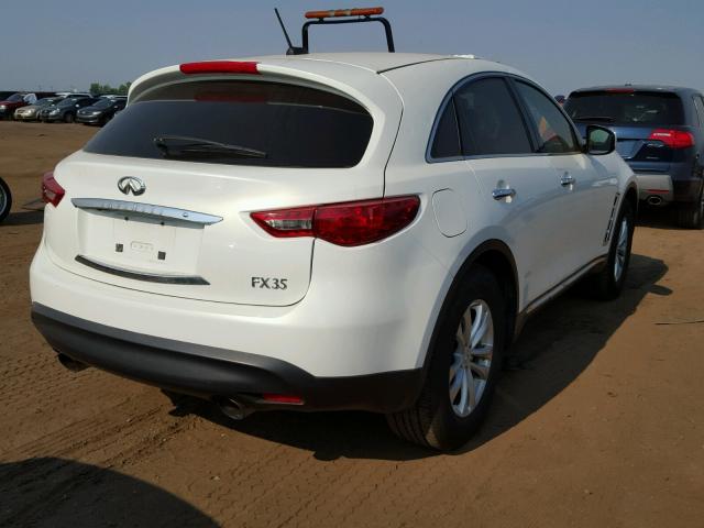 JN8AS1MWXBM731652 - 2011 INFINITI FX35 WHITE photo 4