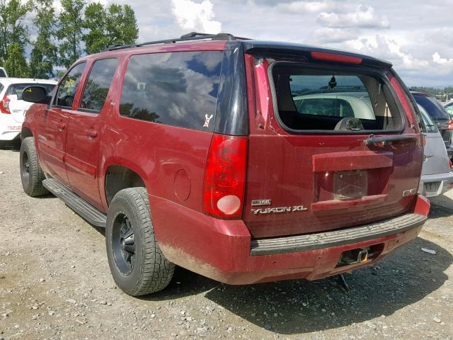 1GKFK16337J213951 - 2007 GMC YUKON XL K MAROON photo 3