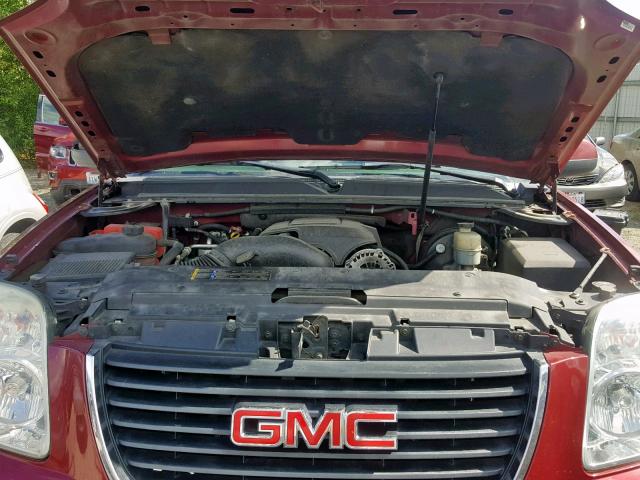 1GKFK16337J213951 - 2007 GMC YUKON XL K MAROON photo 7