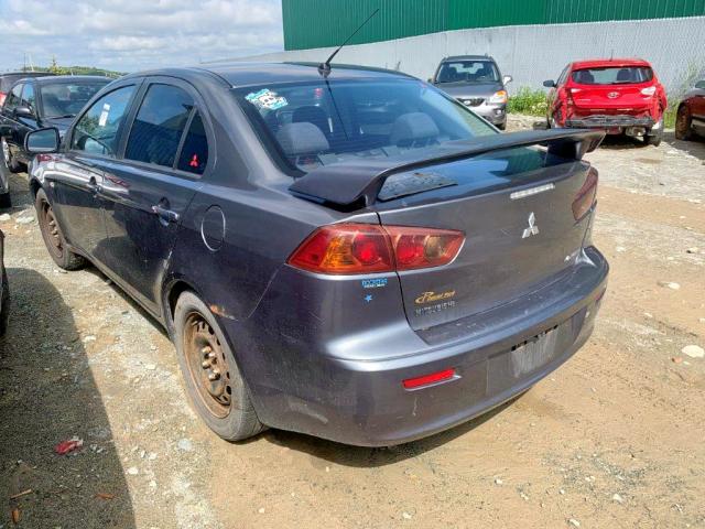 JA3AU26UX8U604091 - 2008 MITSUBISHI LANCER ES CHARCOAL photo 3