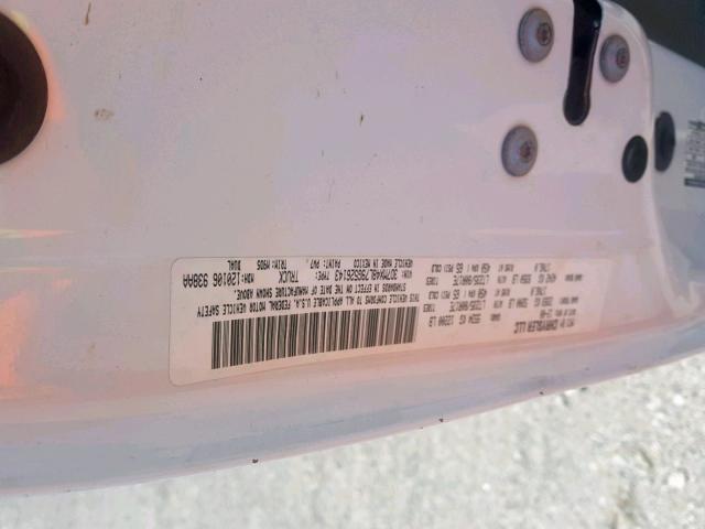 3D7MX48L79G526143 - 2009 DODGE RAM 3500 WHITE photo 10