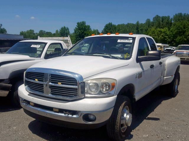 3D7MX48L79G526143 - 2009 DODGE RAM 3500 WHITE photo 2