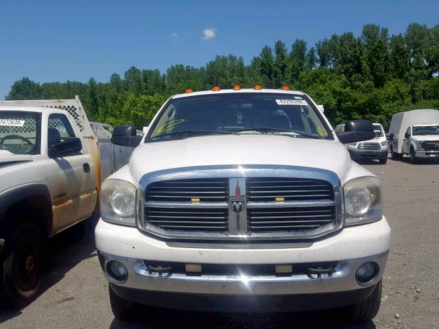 3D7MX48L79G526143 - 2009 DODGE RAM 3500 WHITE photo 9