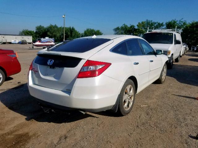 5J6TF2H52AL004665 - 2010 HONDA ACCORD CRO WHITE photo 4