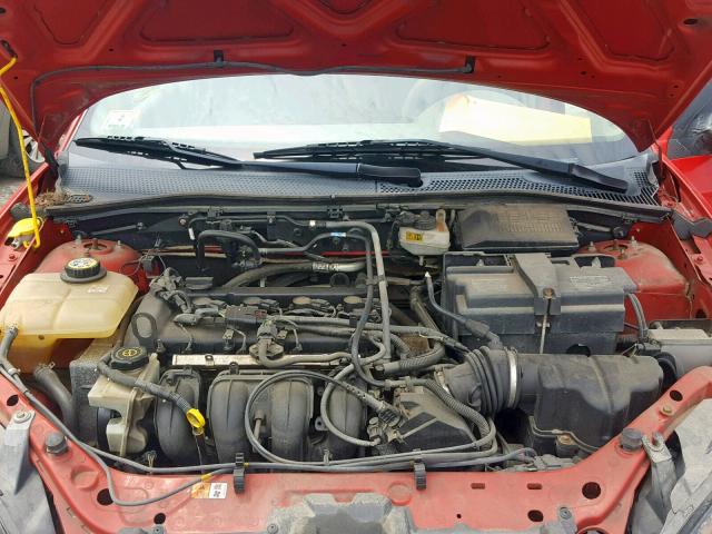 1FAFP34N46W236661 - 2006 FORD FOCUS ZX4 RED photo 7