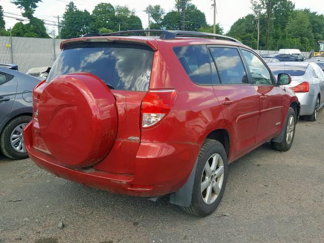 JTMBK31V666006566 - 2006 TOYOTA RAV4 LIMIT RED photo 4