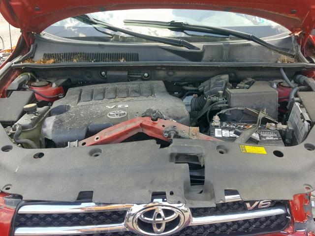 JTMBK31V666006566 - 2006 TOYOTA RAV4 LIMIT RED photo 7