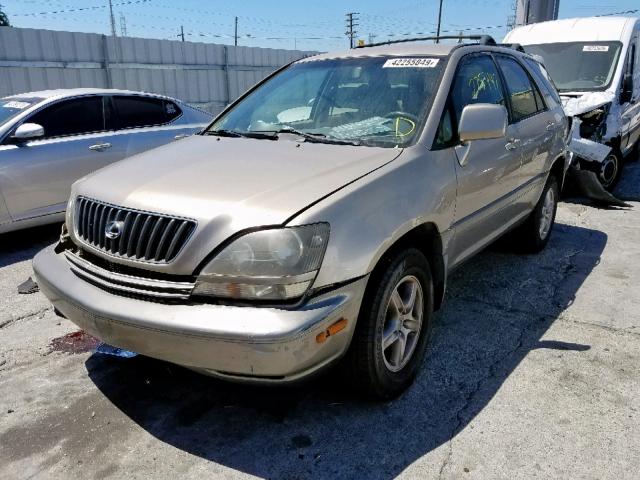 JT6GF10UXY0060473 - 2000 LEXUS RX 300 BEIGE photo 2