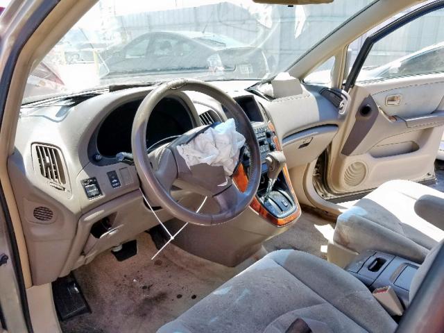 JT6GF10UXY0060473 - 2000 LEXUS RX 300 BEIGE photo 9