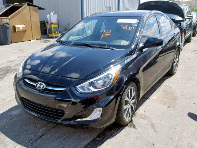 KMHCT4AEXGU114575 - 2016 HYUNDAI ACCENT SE BLACK photo 2