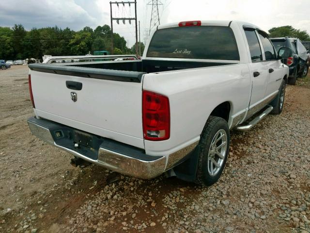 1D7HA18D95J561222 - 2005 DODGE RAM 1500 S WHITE photo 4