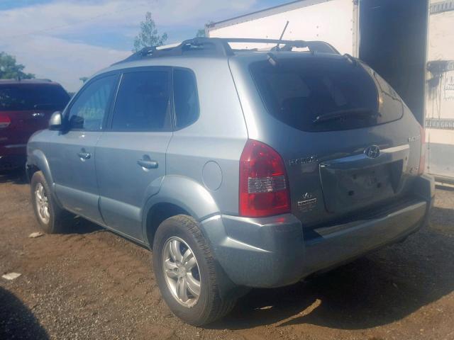 KM8JN72D57U623353 - 2007 HYUNDAI TUCSON SE BLUE photo 3