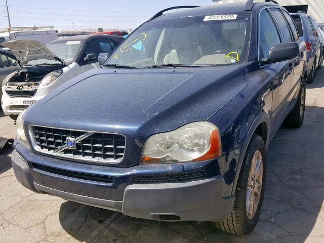 YV1CZ91H441082322 - 2004 VOLVO XC90 T6 BLUE photo 2