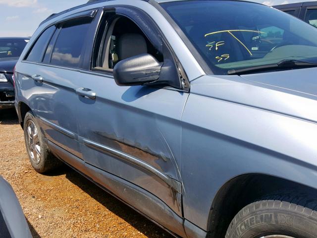 2C8GF68464R629196 - 2004 CHRYSLER PACIFICA BLUE photo 9