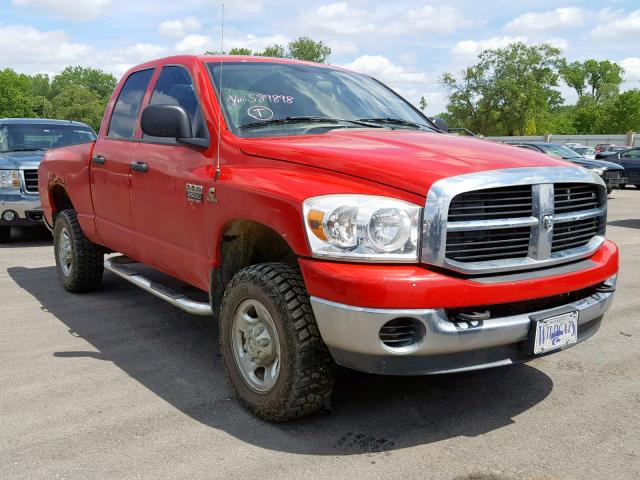 1D7KS28A67J589898 - 2007 DODGE RAM 2500 S წითელი ფოტო 1