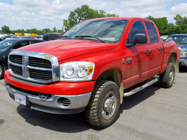 1D7KS28A67J589898 - 2007 DODGE RAM 2500 S წითელი ფოტო 2