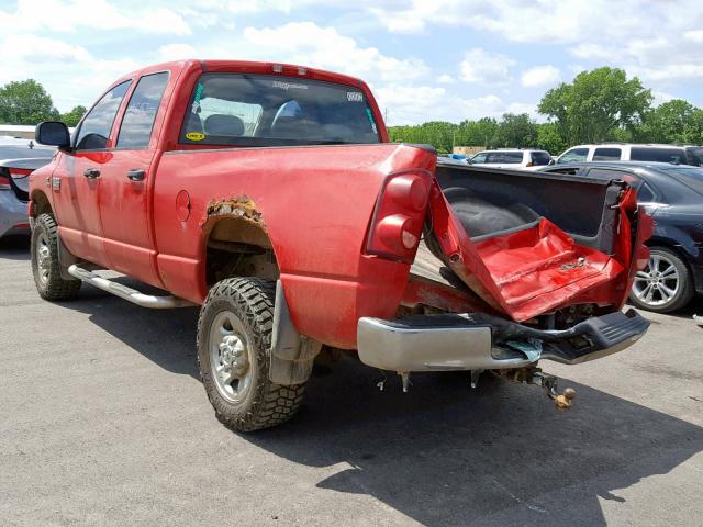 1D7KS28A67J589898 - 2007 DODGE RAM 2500 S წითელი ფოტო 3