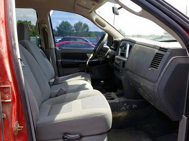 1D7KS28A67J589898 - 2007 DODGE RAM 2500 S წითელი ფოტო 5