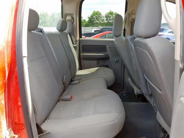 1D7KS28A67J589898 - 2007 DODGE RAM 2500 S წითელი ფოტო 6