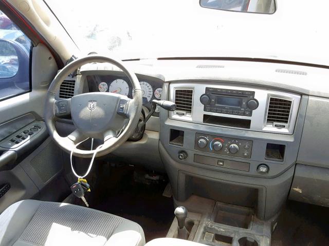 1D7KS28A67J589898 - 2007 DODGE RAM 2500 S წითელი ფოტო 9