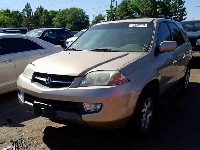 2HNYD18692H500026 - 2002 ACURA MDX TOURIN GOLD photo 2